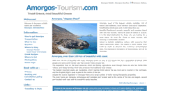 Desktop Screenshot of amorgos-tourism.com